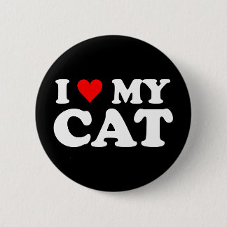 I Liebe meine Katze Button