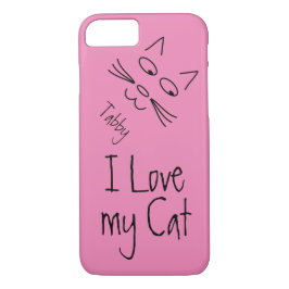 I Liebe meine Katze Case-Mate iPhone Hülle