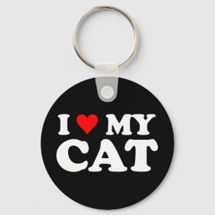 I Liebe meine Katze Schlüsselanhänger