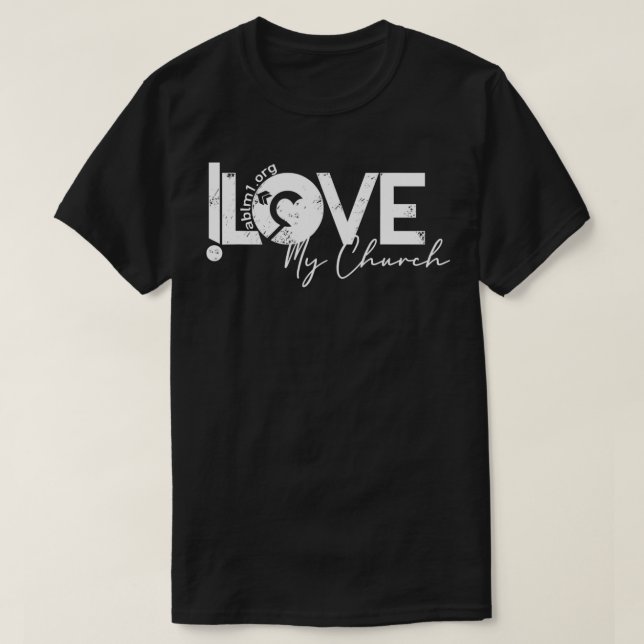 i Liebe Meine Kirche Good Steward Brand  T-Shirt (Design vorne)
