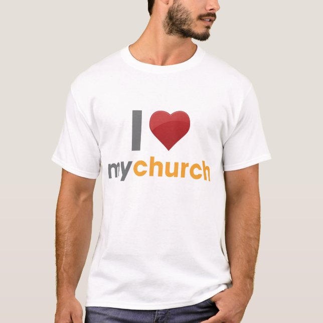 I Liebe meine Kirche T-Shirt (Vorderseite)