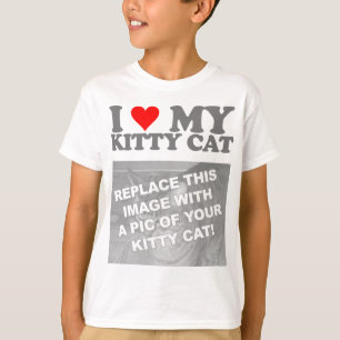 I Liebe meine Kitty-Katze T-Shirt