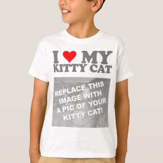 I Liebe meine Kitty-Katze T-Shirt