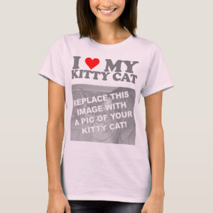 I Liebe meine Kitty-Katze T-Shirt