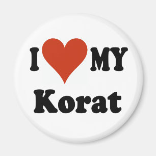 I Liebe meine Korat Katzen-Waren Magnet