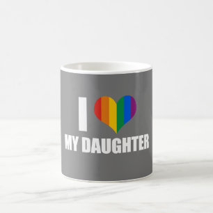 I LIEBE MEINE LESBISCHE TOCHTER - .PNG KAFFEETASSE