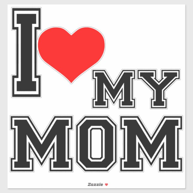I LIEBE MEINE MAMA AUFKLEBER (Blatt)