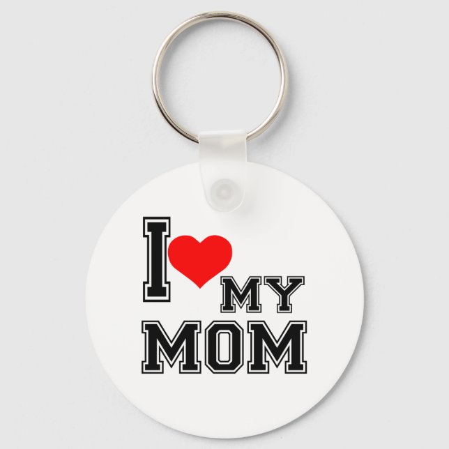 I LIEBE MEINE MAMA SCHLÜSSELANHÄNGER (Vorderseite)