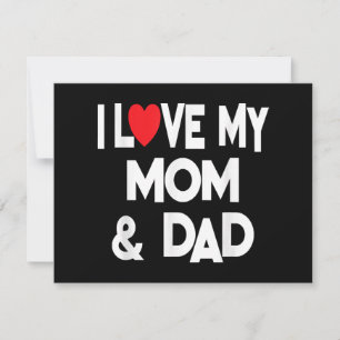 I Liebe Meine Mama & Vater - Feiern Sie Familienmü Save The Date