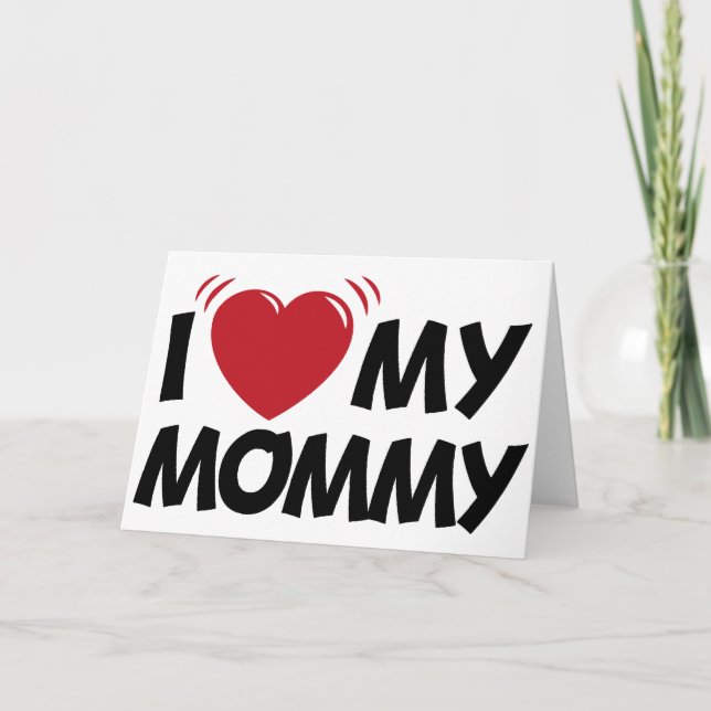 I Liebe meine Mami Karte (Vorderseite)