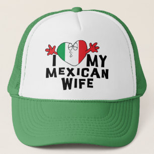 I Liebe meine mexikanische Ehefrau Truckerkappe