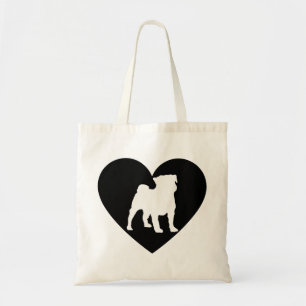 I Liebe meine Mops-Taschen-Tasche Tragetasche