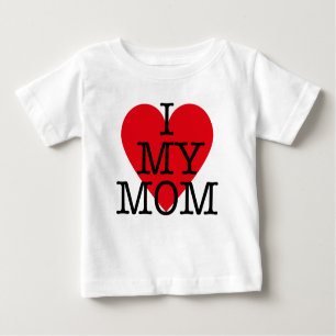 I Liebe Meine Mutter zitiert den Tag der Mütter am Baby T-shirt