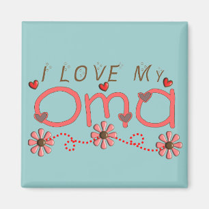 I Liebe meine OMA Geschenke Magnet