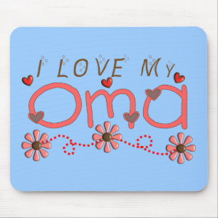 I Liebe meine OMA Geschenke Mousepad