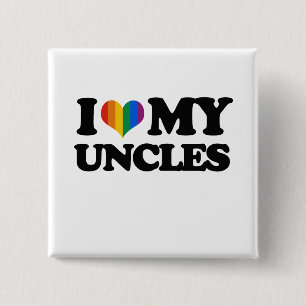 I Liebe meine Onkel Button