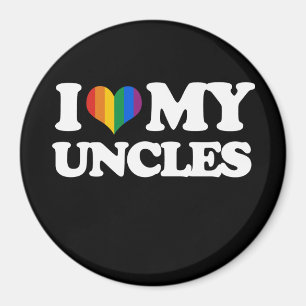 I Liebe meine Onkel - Magnet