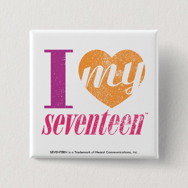 I Liebe meine Orange 17 Button (Vorderseite)