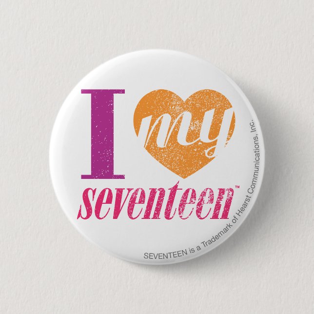 I Liebe meine Orange 17 Button (Vorderseite)