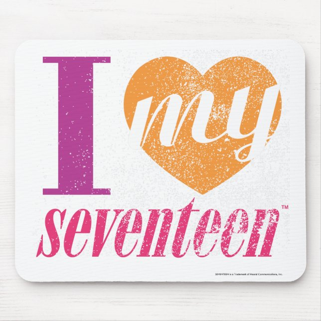 I Liebe meine Orange 17 Mousepad (Vorne)