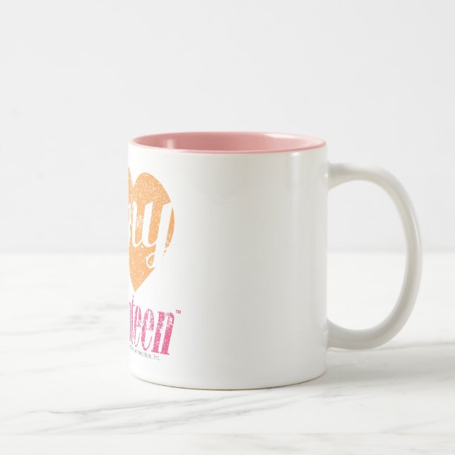 I Liebe meine Orange 17 Zweifarbige Tasse (Rechts)