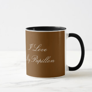 I LIEBE MEINE PAPILLON Tasse