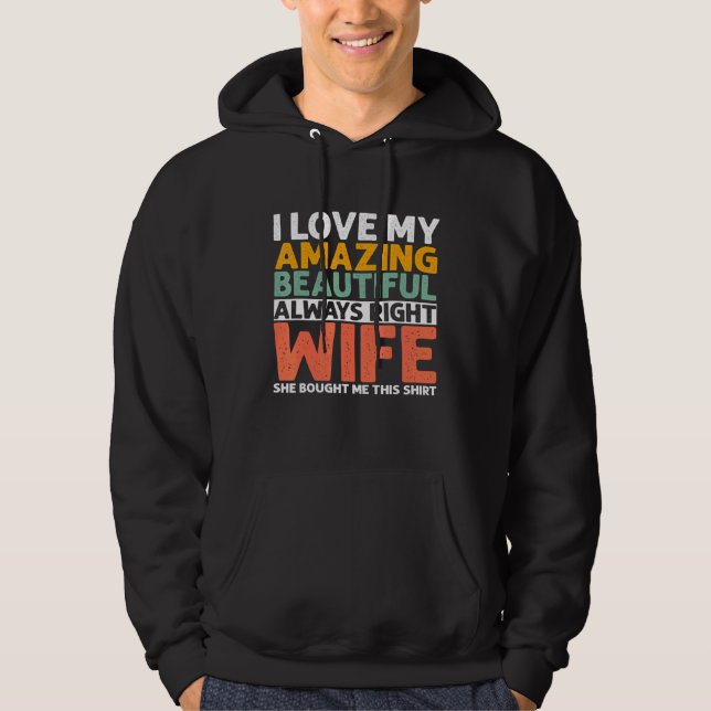 I Liebe Meine Phantastische schöne Ehefrau - 1 Hoodie (Vorderseite)
