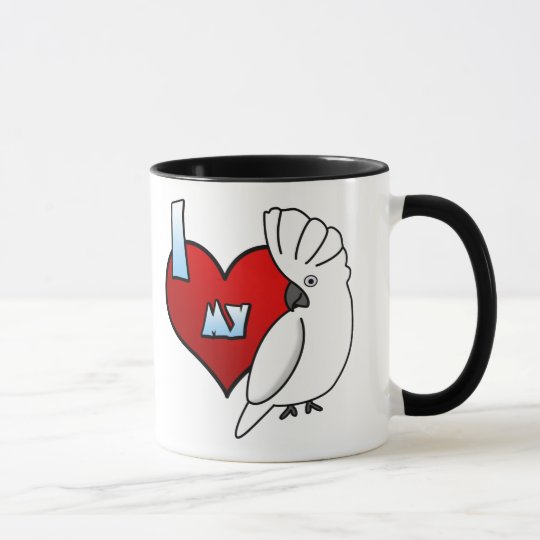 I Liebe meine Regenschirmcockatoo-Tasse Tasse