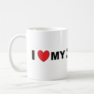 i Liebe meine rote Merle-Mini-Wurst Kaffeetasse