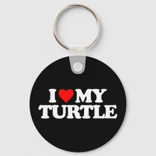 I LIEBE MEINE SCHILDKRÖTE SCHLÜSSELANHÄNGER