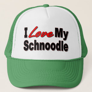I Liebe meine Schnoodle Hundegeschenke und -kleid Truckerkappe