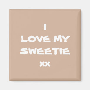 I LIEBE MEINE SCHWEETIE xx Rustikaler Cooler Niedl Magnet