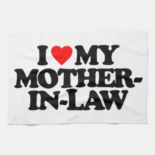 I LIEBE MEINE SCHWIEGERMUTTER HANDTUCH