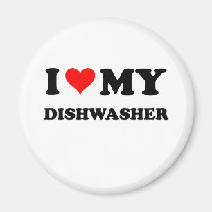 I Liebe meine Spülmaschine Magnet