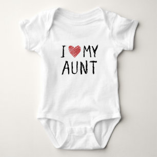 I Liebe meine Tante Baby Strampler