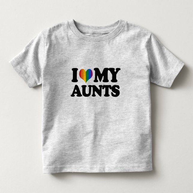 I Liebe meine Tanten Kleinkind T-shirt (Vorderseite)