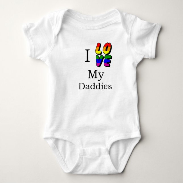 I Liebe meine Vatis Baby Strampler (Vorderseite)