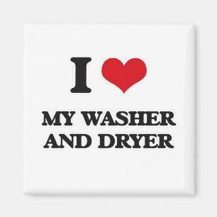 I Liebe meine Waschmaschine und Trockner Magnet