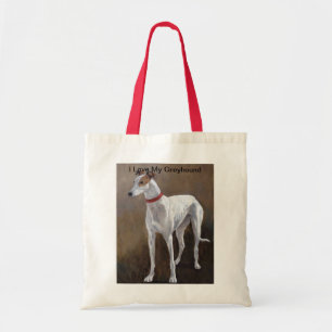 I Liebe meine Windhund-Hundekunst-Taschen-Tasche Tragetasche