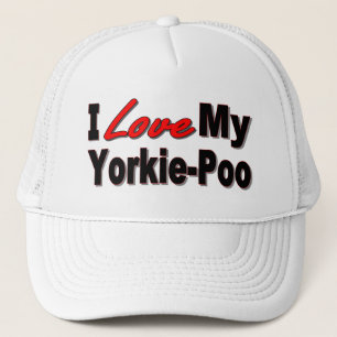I Liebe meine Yorkie-Poo Hundegeschenke und -kleid Truckerkappe