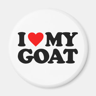 I LIEBE MEINE ZIEGE MAGNET