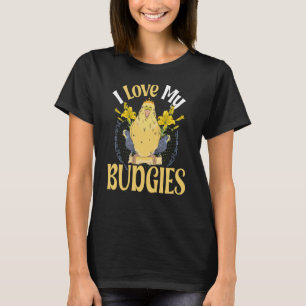 I Liebe meiner Budgethilfen Parakeet und Haushalt T-Shirt