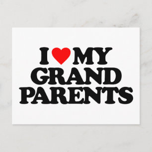 I LIEBE MEINER GRANDELTERN POSTKARTE
