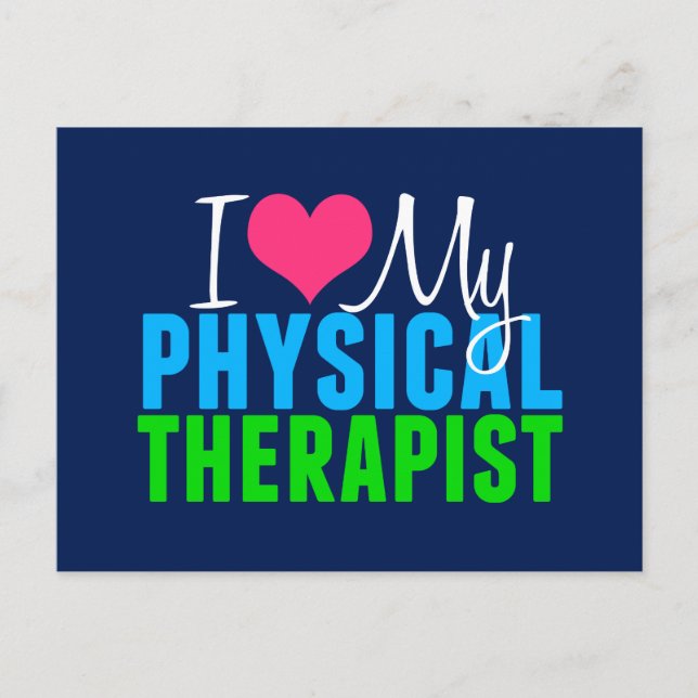 I Liebe meiner PT Physikalische Therapie Postkarte (Vorderseite)