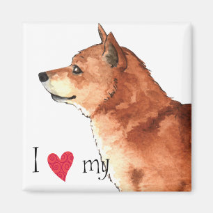I Liebe meiner Shiba Inu Magnet