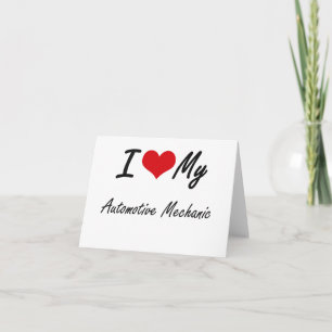 I Liebe meines Automotive Mechanism Karte