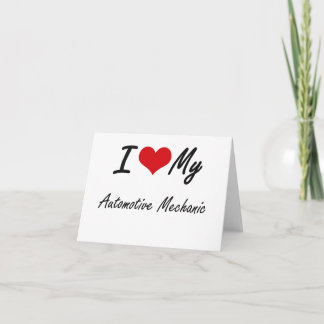 I Liebe meines Automotive Mechanism Karte