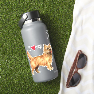 I Liebe meines Cairn Terrier Vinyl-Aufklebers Aufkleber