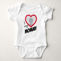 i Liebe meines Mommy Unisex Custom Heart Foto