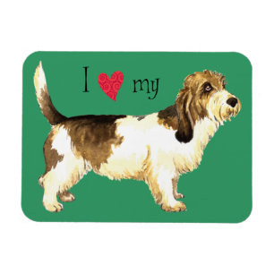 I Liebe meines PBGV Magnet